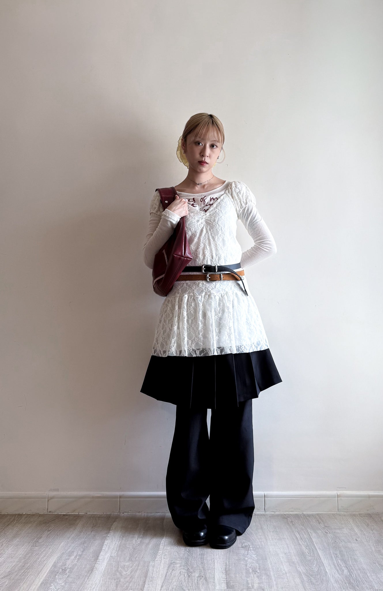 lace dress(ivory)