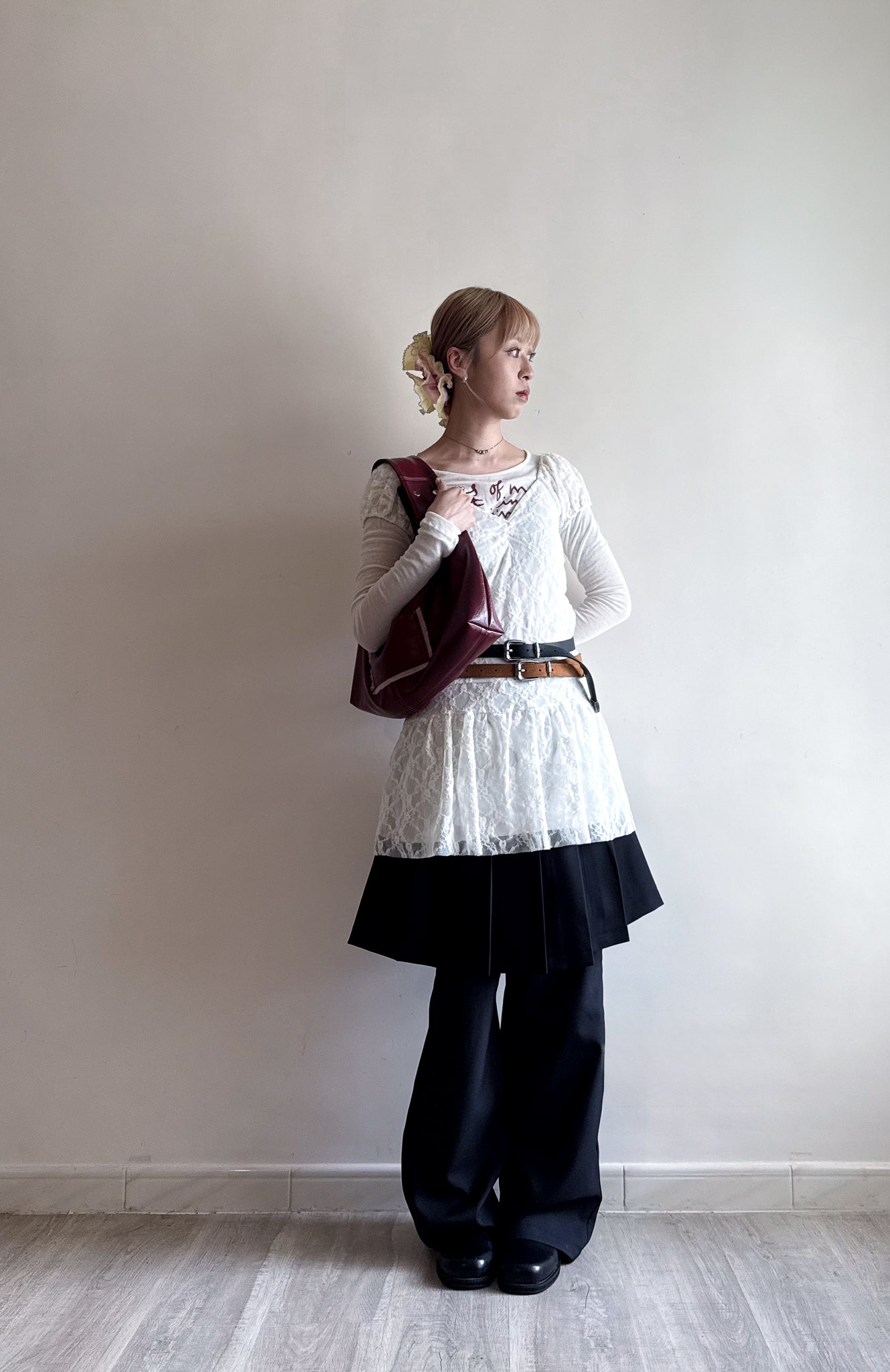 lace dress(ivory)