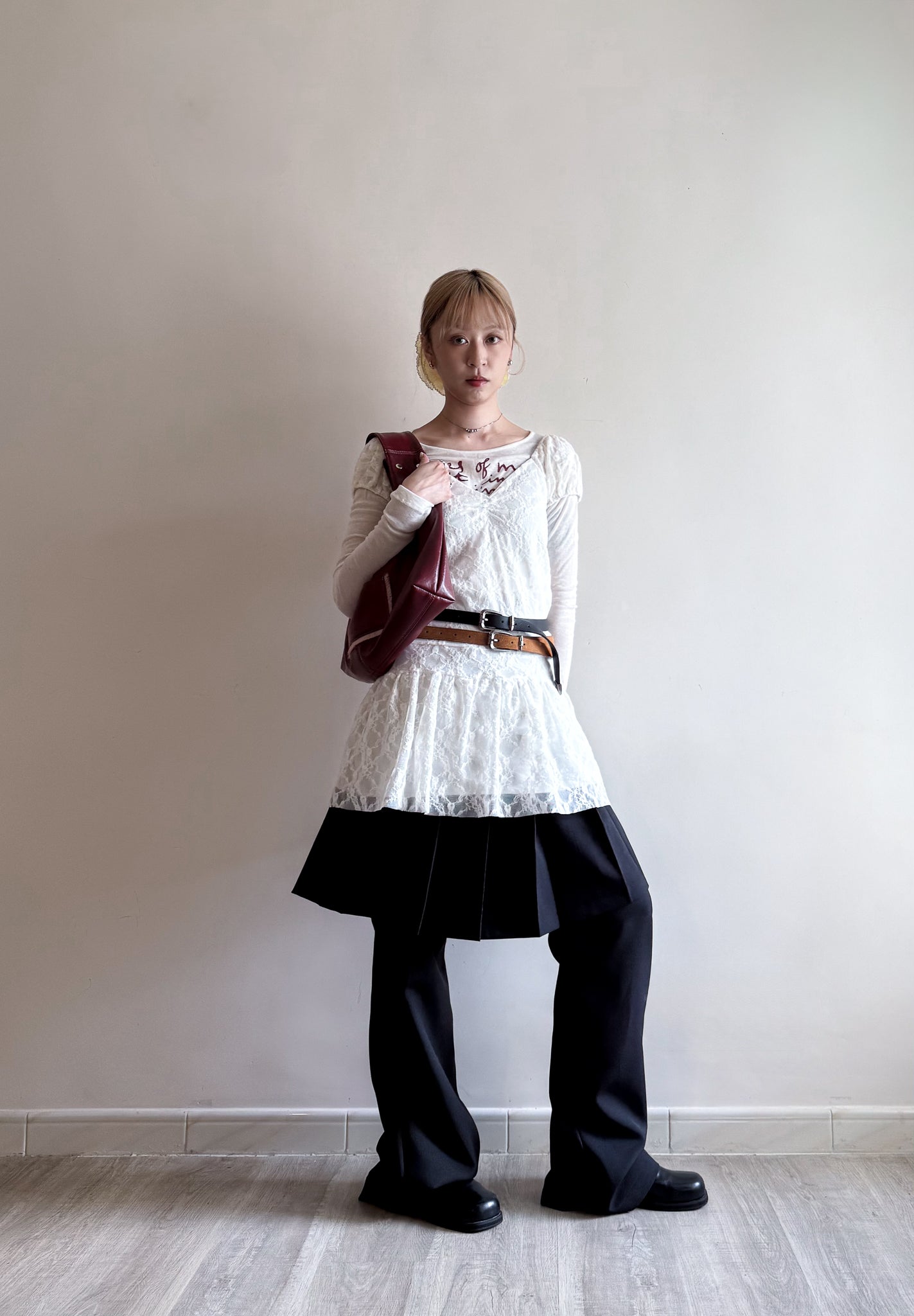 lace dress(ivory)