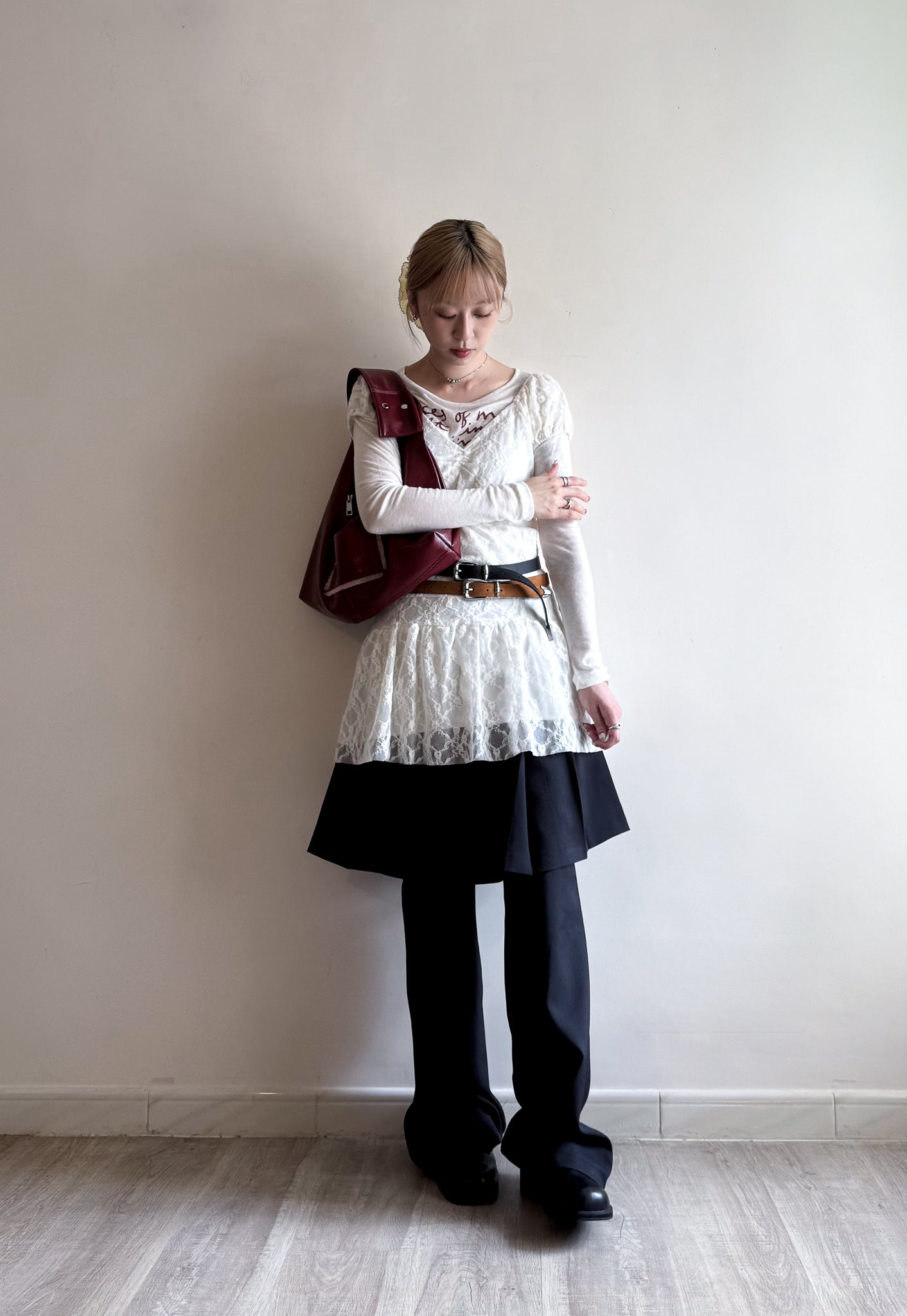 lace dress(ivory)