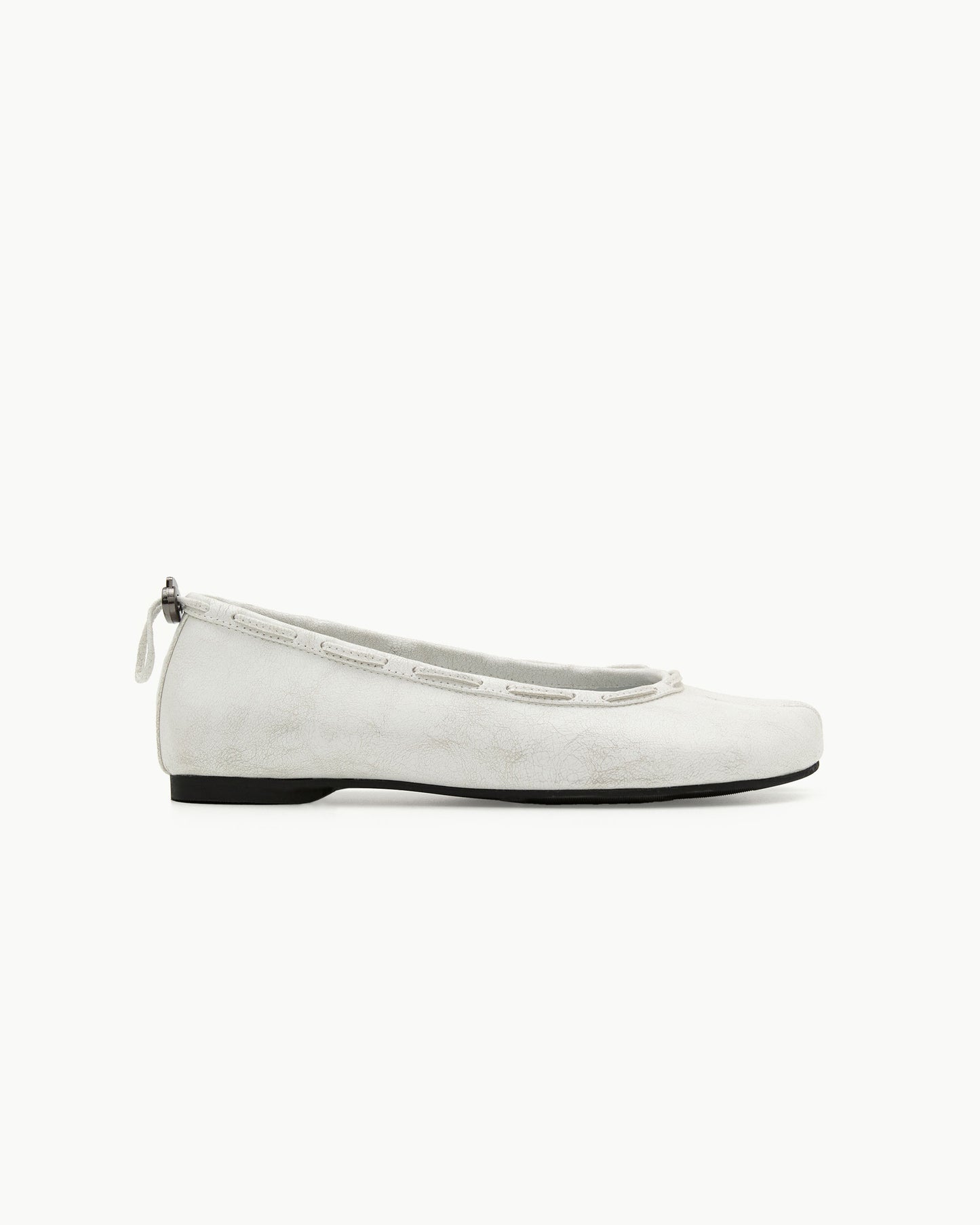 (韓國代購)PAES Leather String Flat ( Vintage White)(225-260)