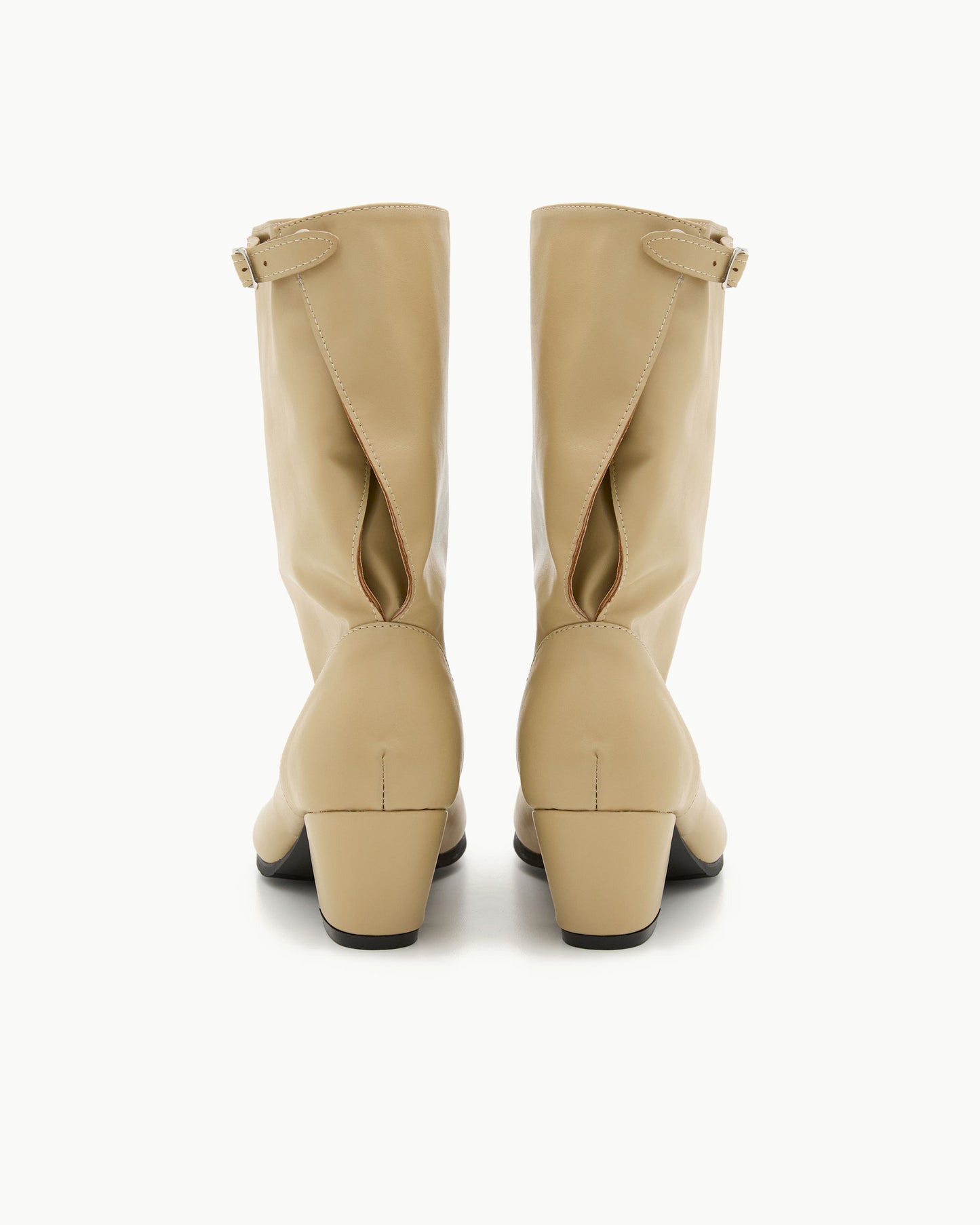 (韓國代購)PAES Wide Buckle Tabi Boots( Lemon Beige)(230-250)《官方26/9後出貨》