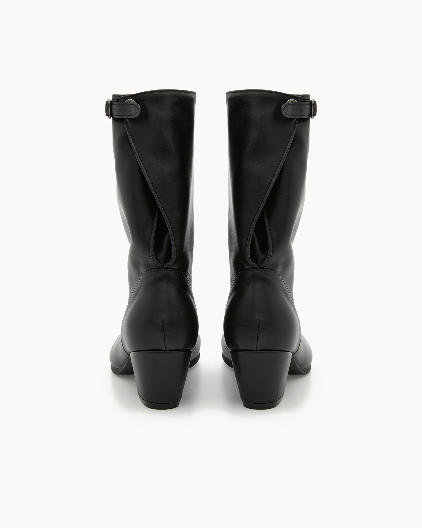 (韓國代購)PAES Wide Buckle Tabi Boots( Black)(230-250)《官方26/9後出貨》