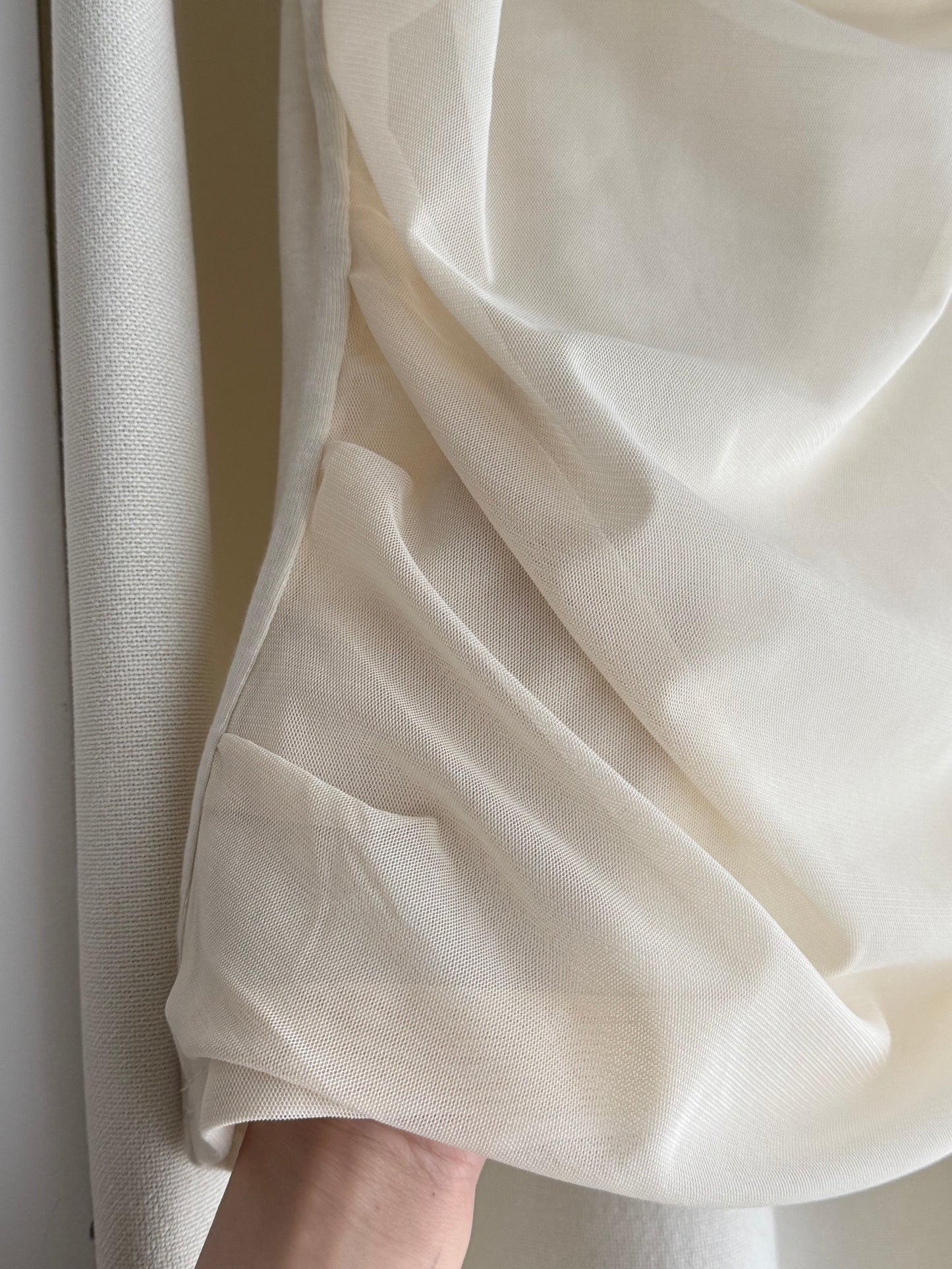 sheer vest(ivory/grey)現貨