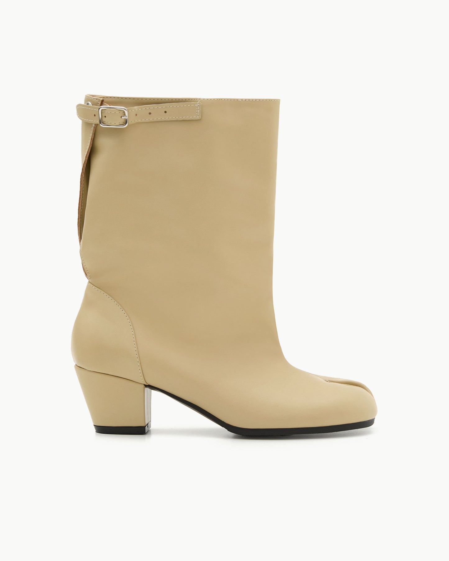 (韓國代購)PAES Wide Buckle Tabi Boots( Lemon Beige)(230-250)《官方26/9後出貨》
