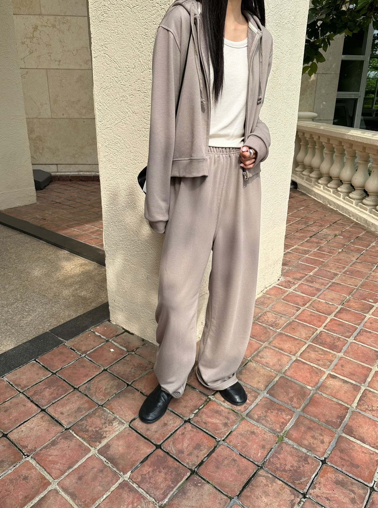 summer sale-essential soft pants(beige/grey)