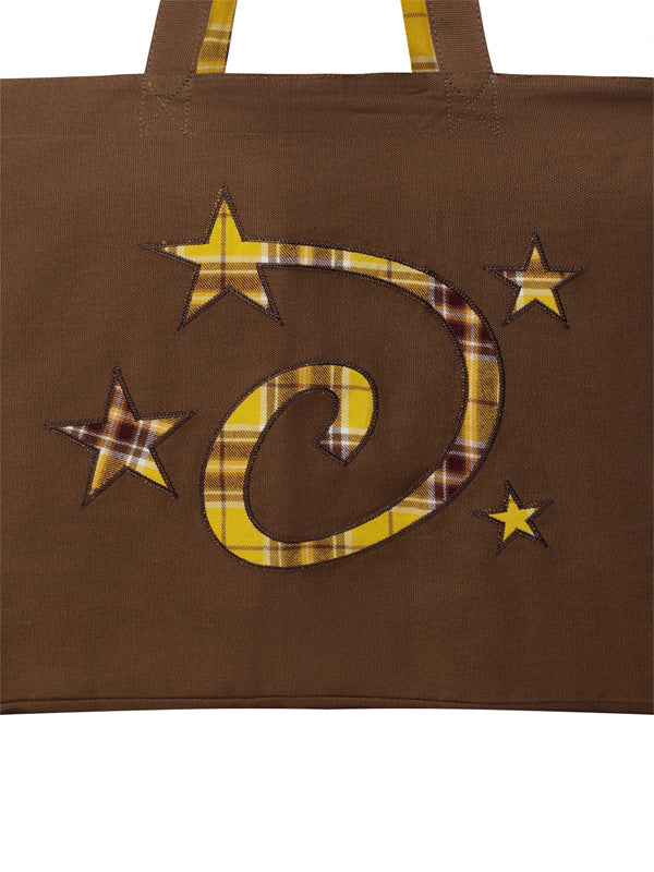 (韓國代購)LSC REVERSIBLE CHECK LOGO BIG ECO BAG (BROWN)(官方22/9後出貨)