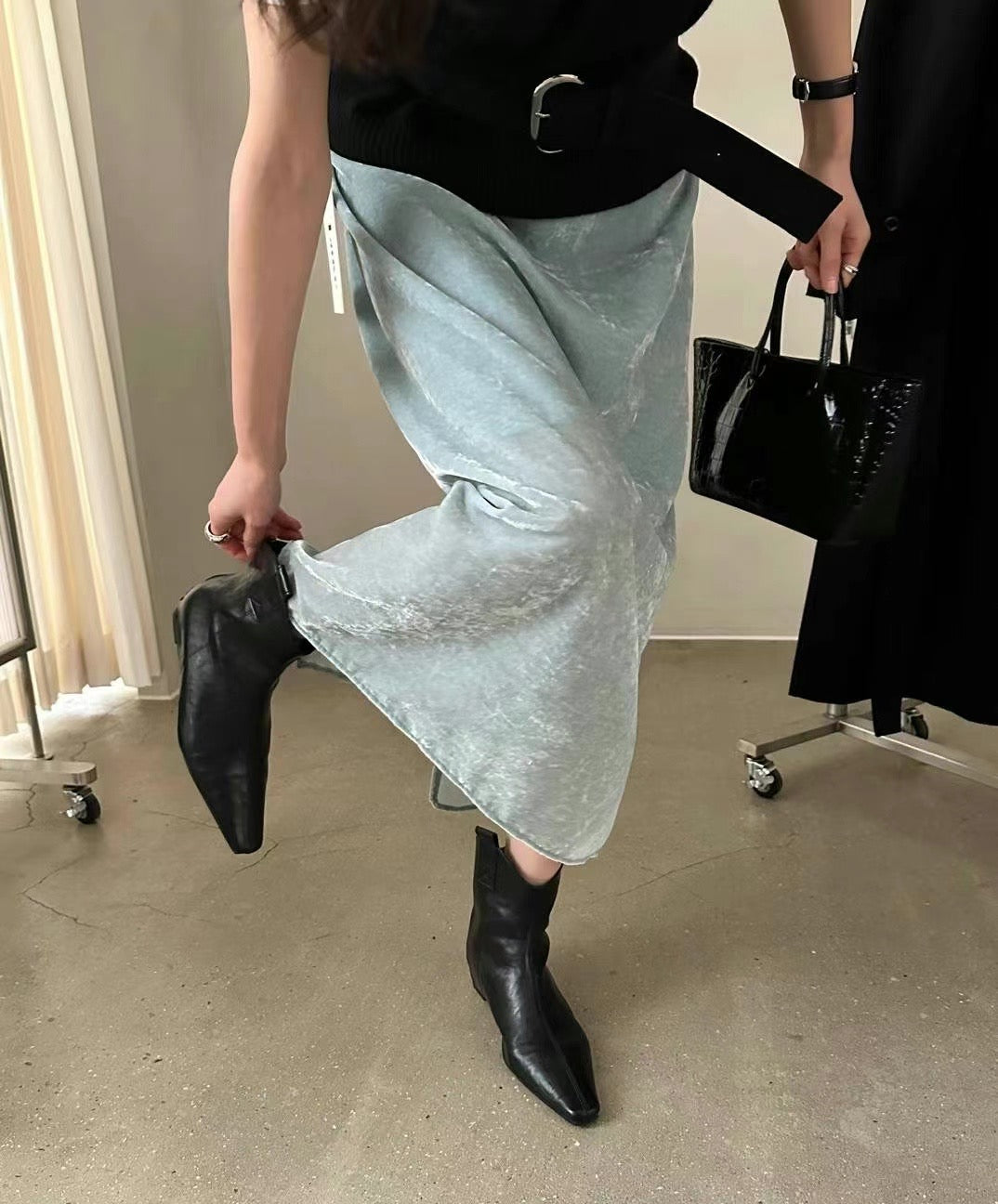 velvet skirt(brown)