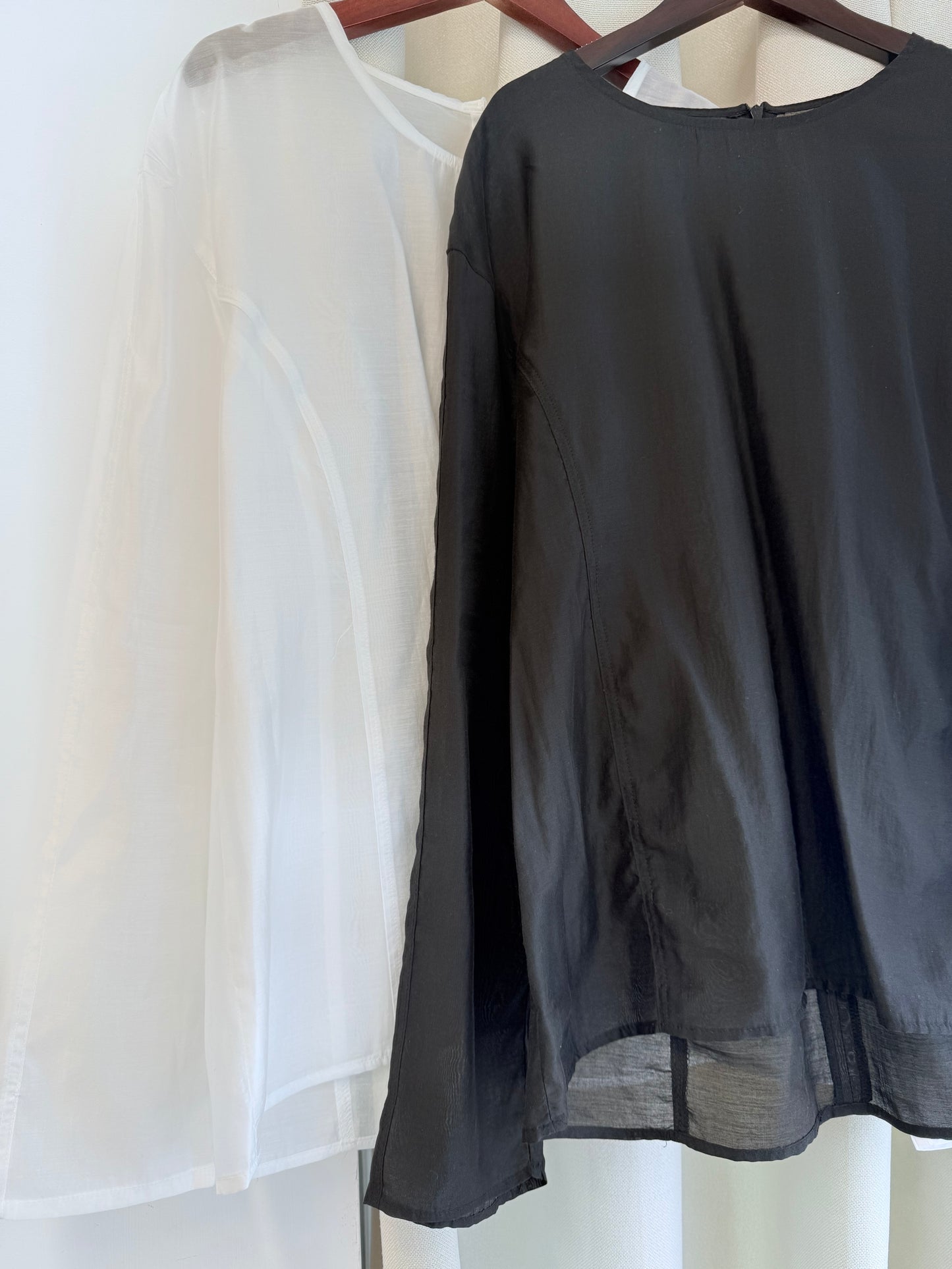 summer sale- sheer blouse(black)