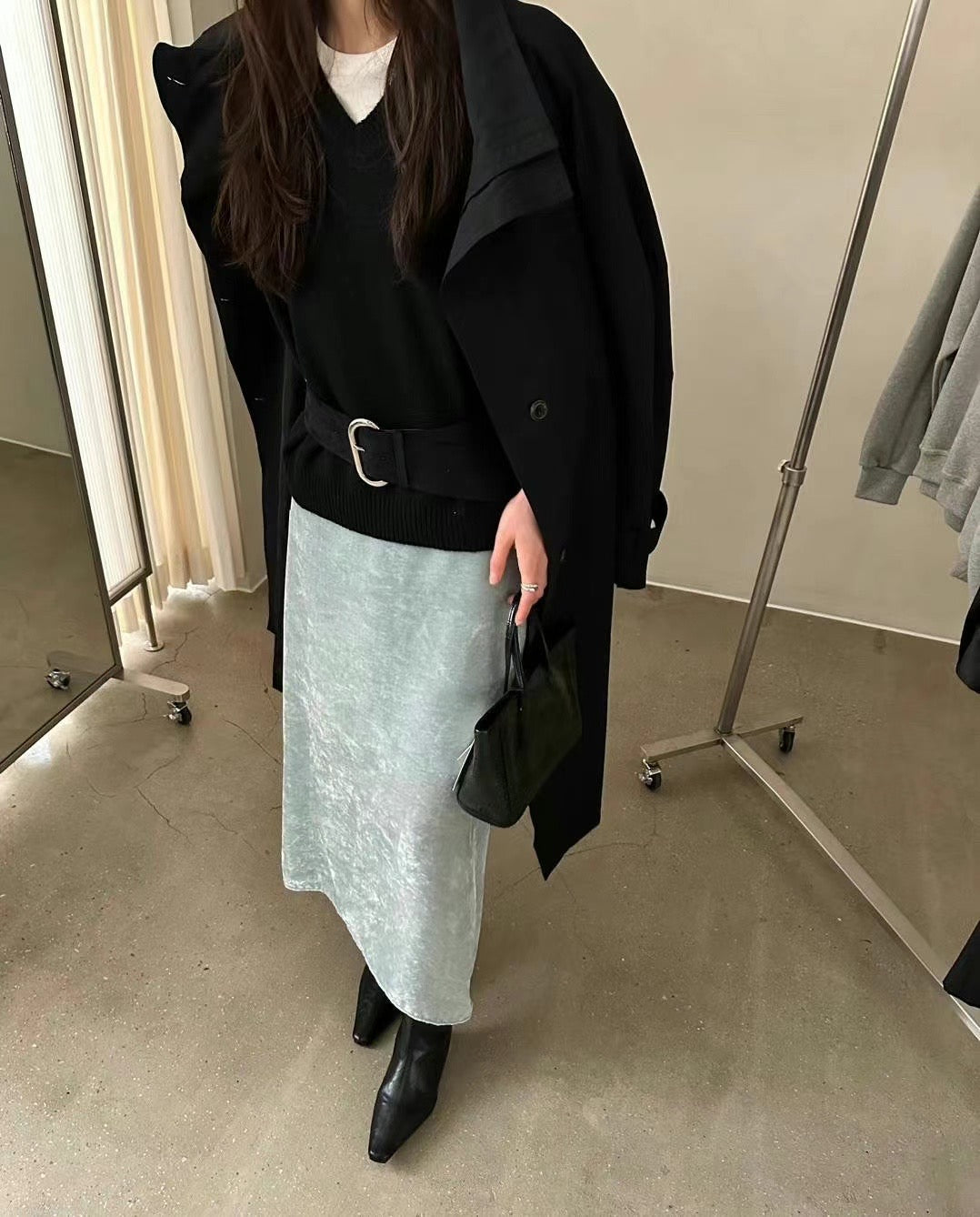 velvet skirt(brown)