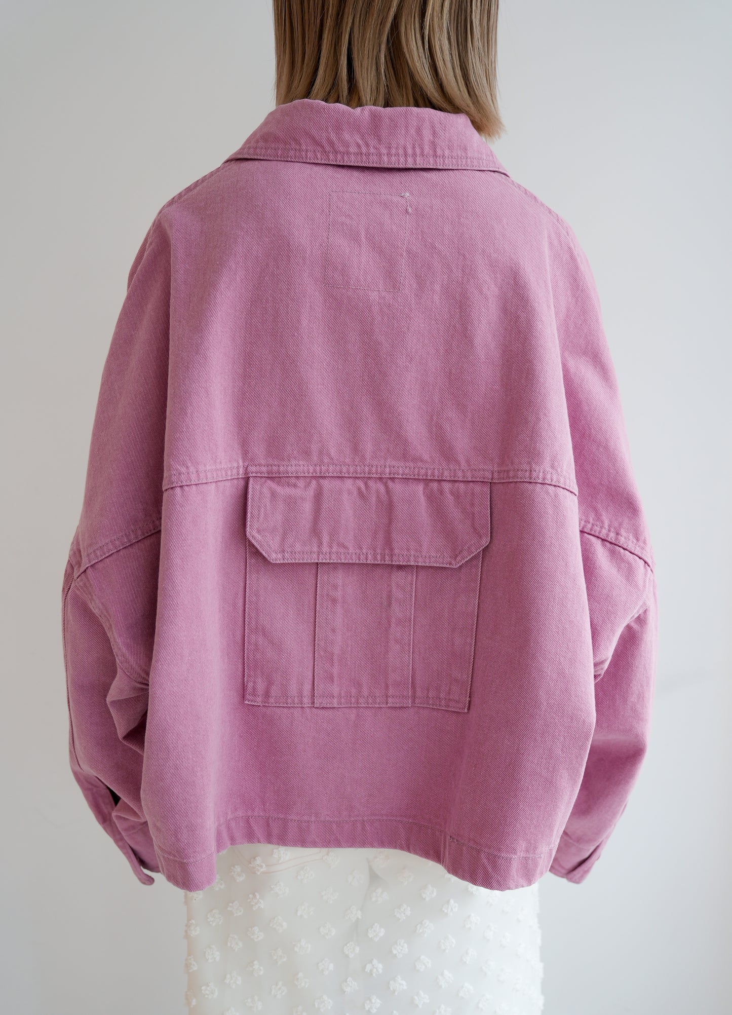 dusty pink jacket