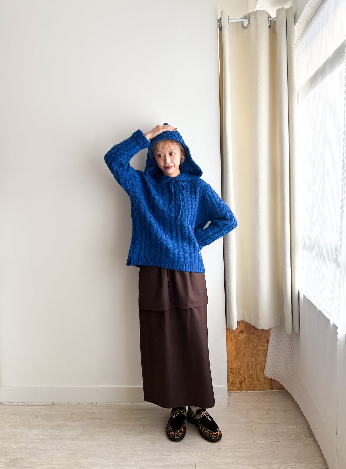 summer sale- double layered skirt(brown)