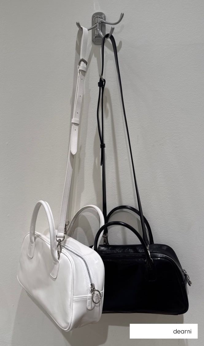 Boston bag(black/silver/butter/white)