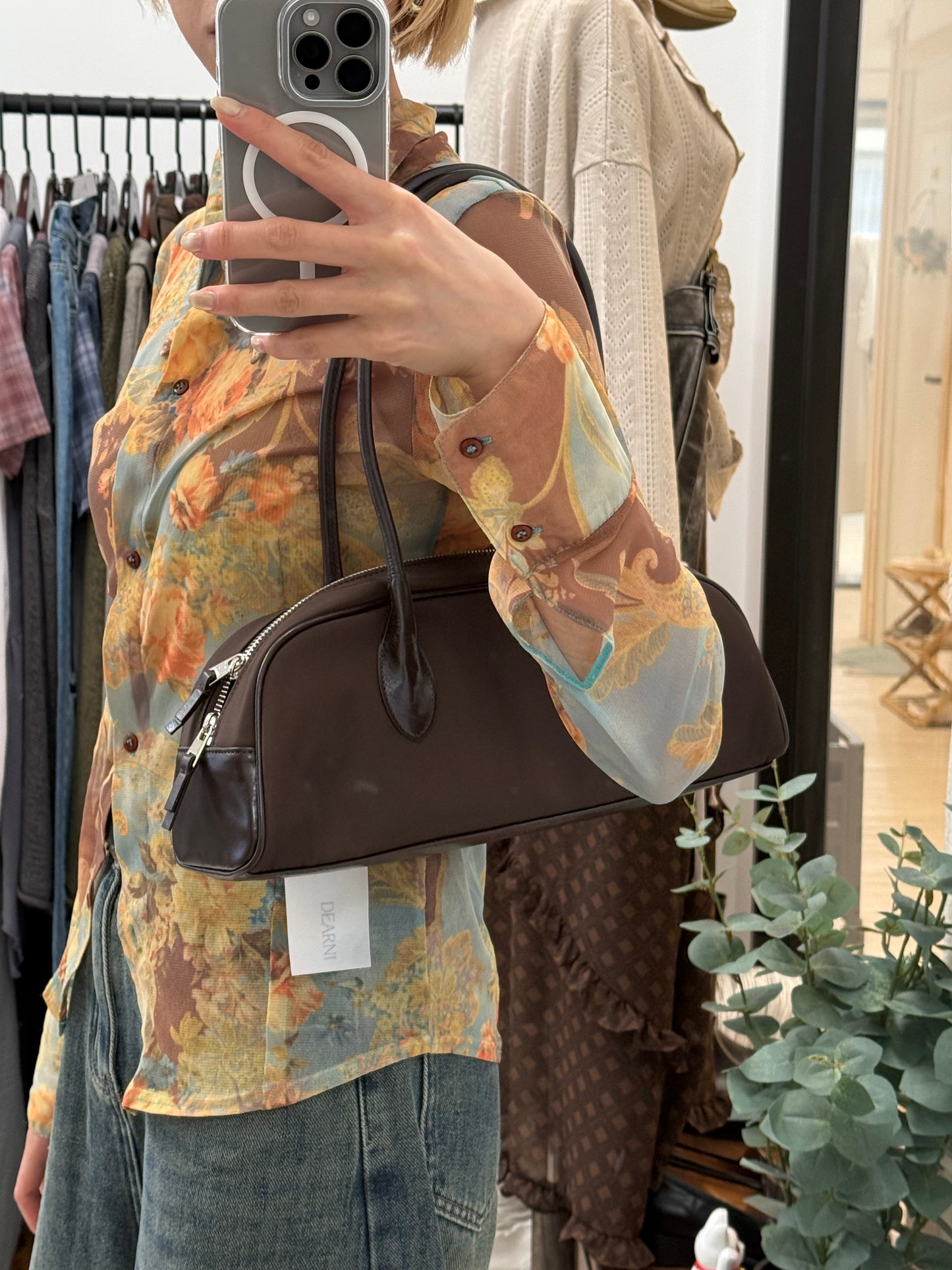 summer sale-Baguette bag (brown)