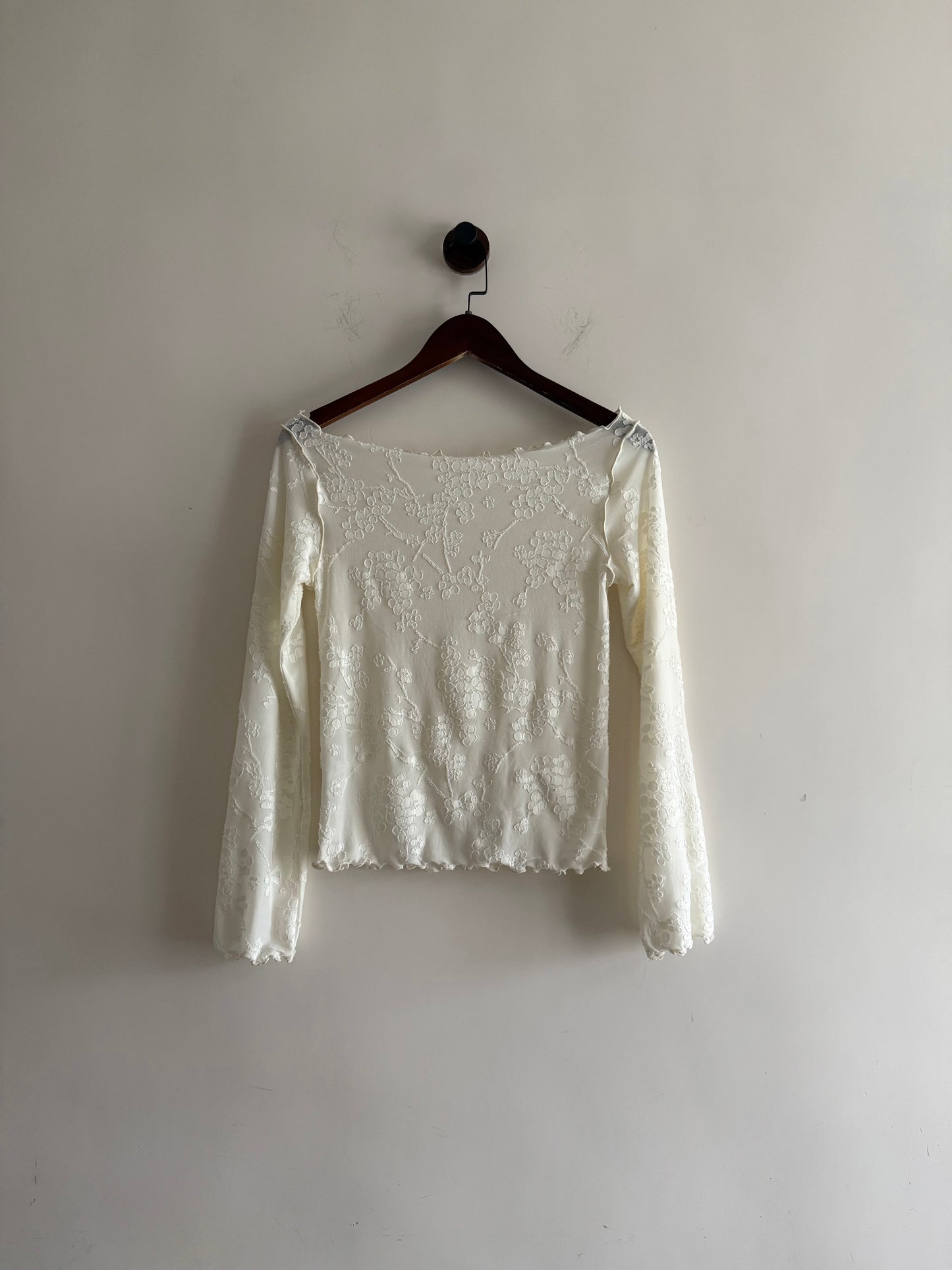 fafa off shoulder top (ivory/brown)