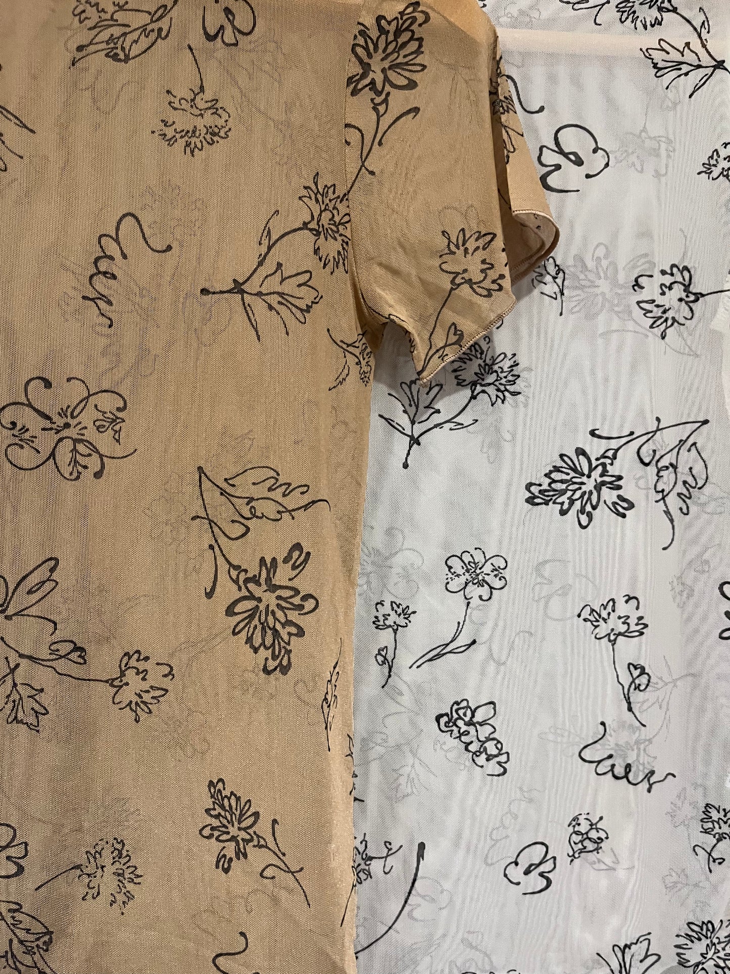 summer sale- see through fafa top(brown)