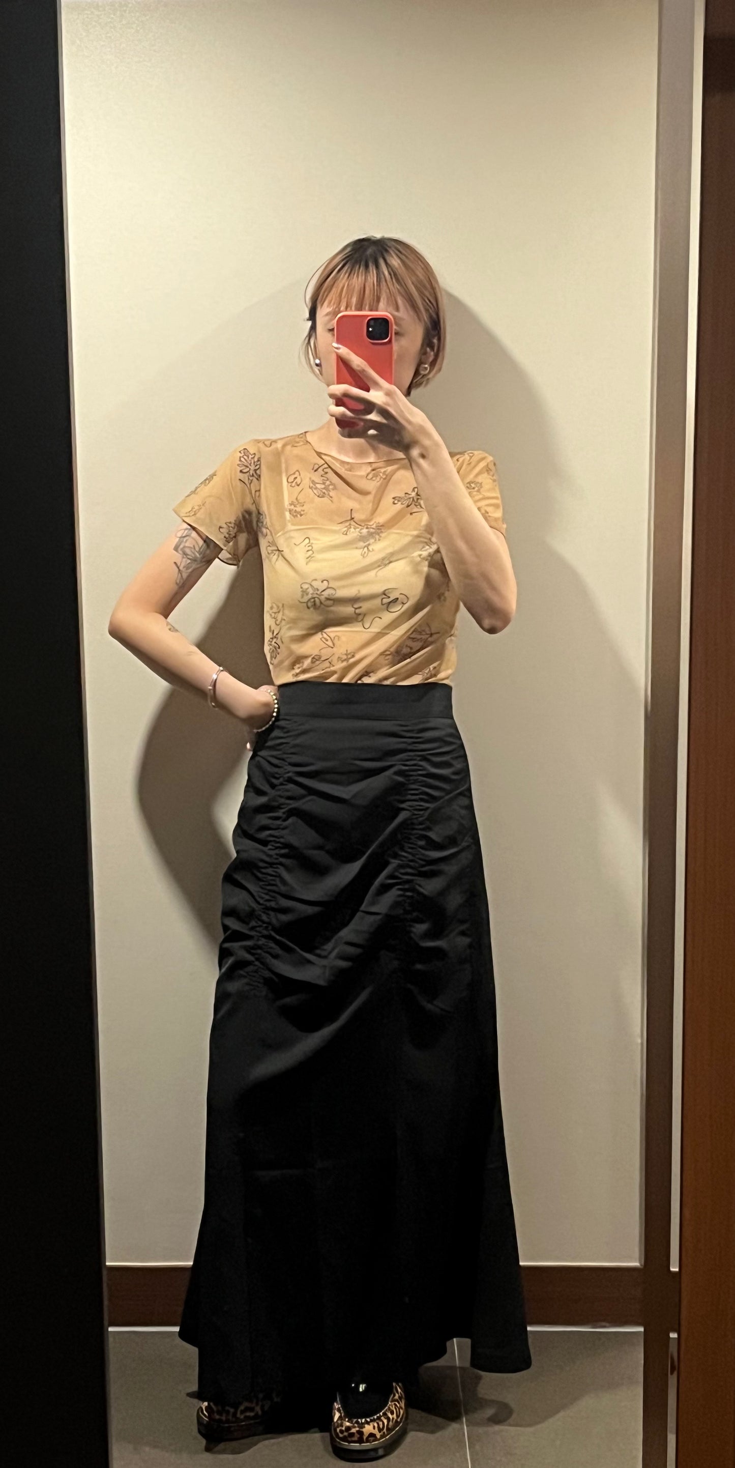 summer sale- see through fafa top(brown)