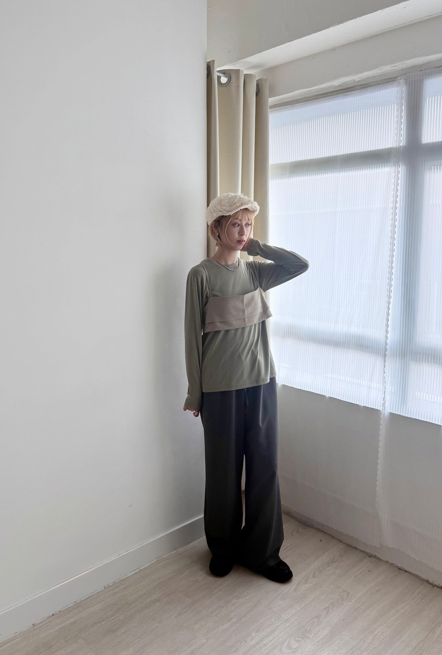 summer sale-essential basic tee(white/pink/green)現貨*