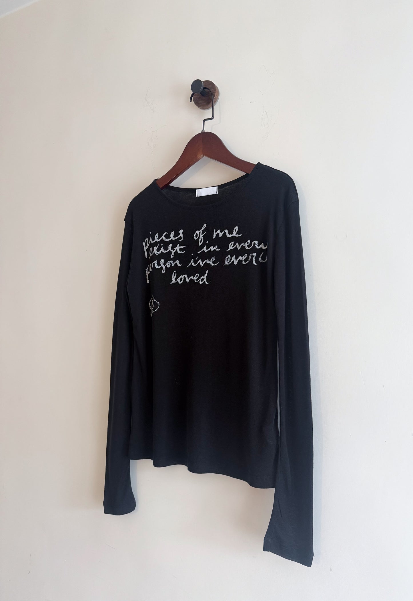 letter tee(ivory/black) (現貨)