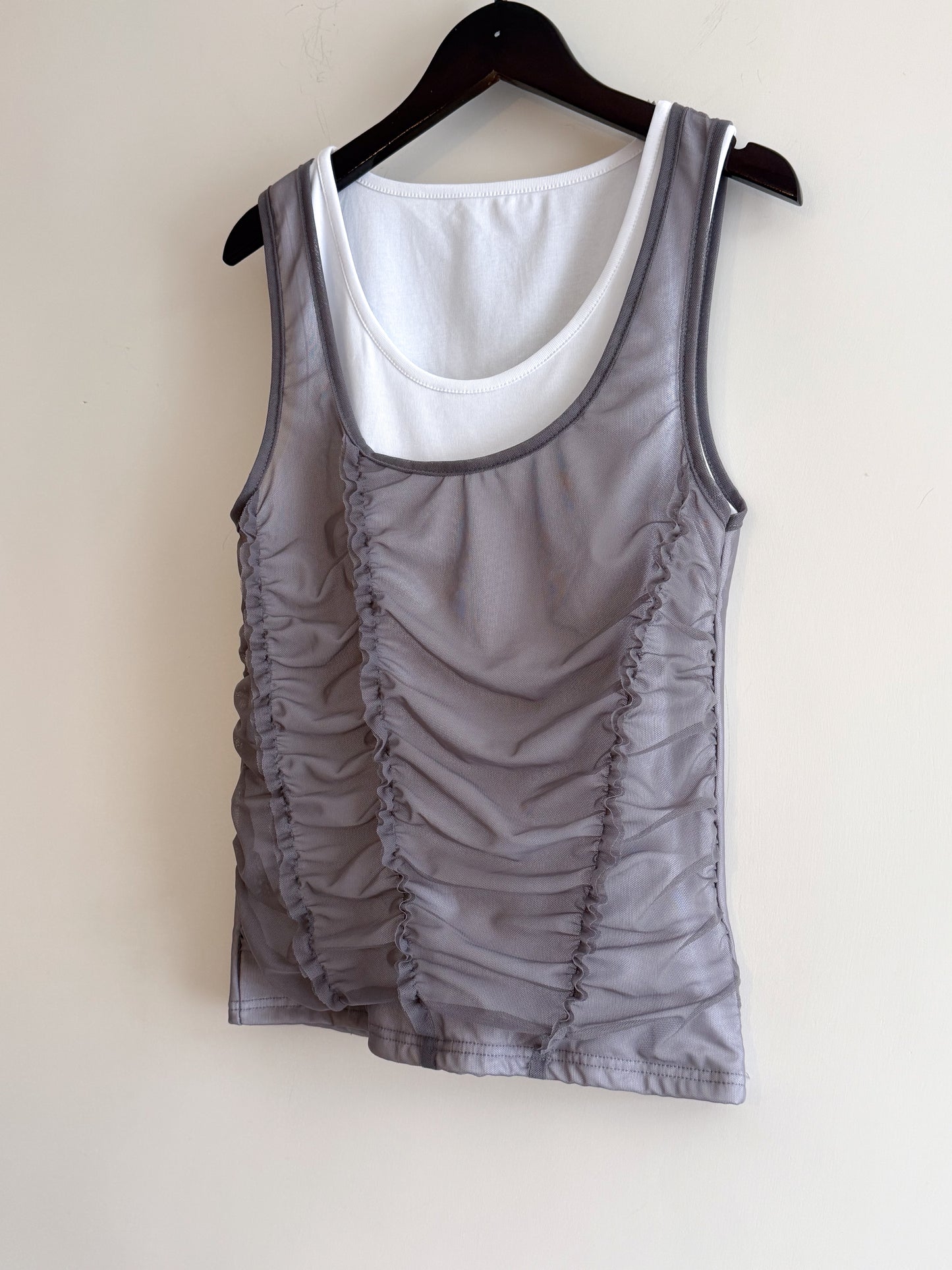 layered sheer vest(現貨)