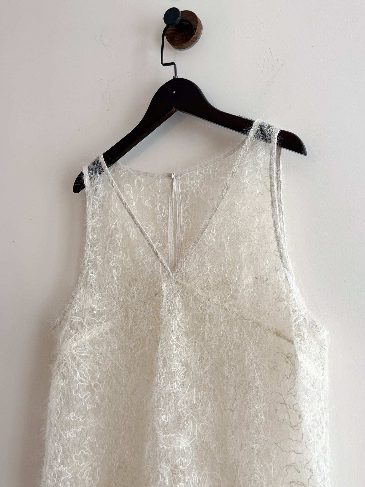 feather vest(ivory/brown) (現貨)