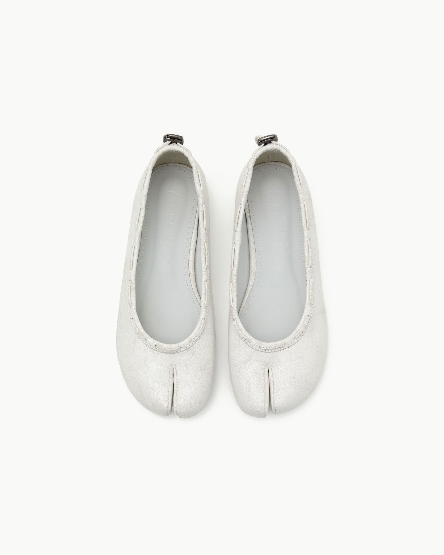 (韓國代購)PAES Leather String Flat ( Vintage White)(225-260)