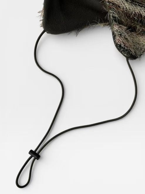 2way striped beanie (red/green)