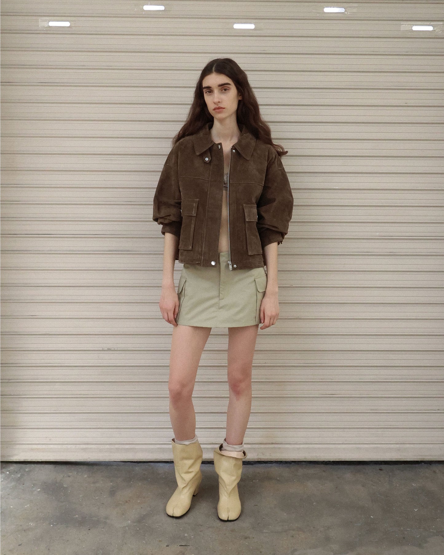 (韓國代購)PAES Wide Buckle Tabi Boots( Lemon Beige)(230-250)《官方26/9後出貨》