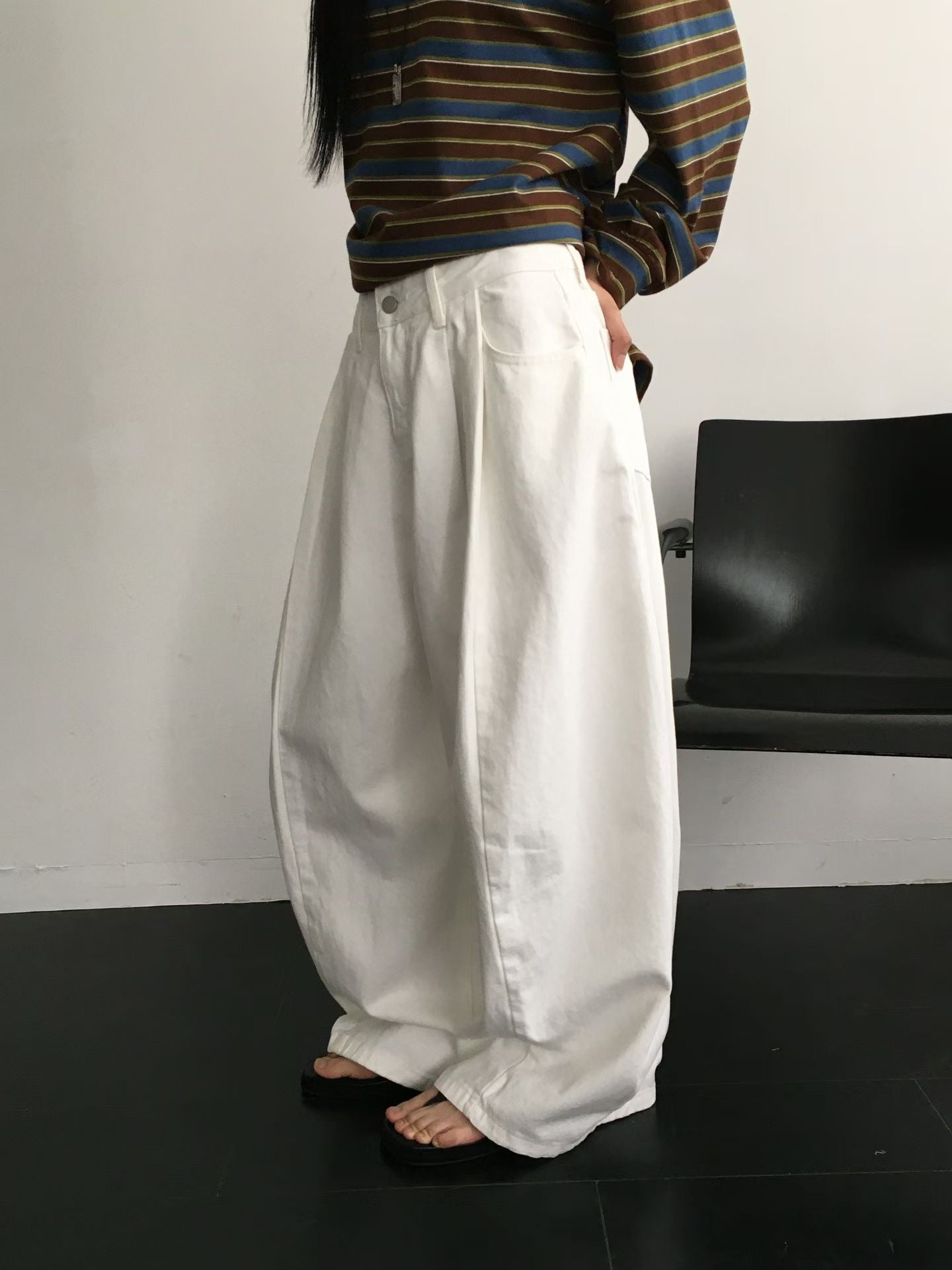 balloon jeans(beige/blue/white)