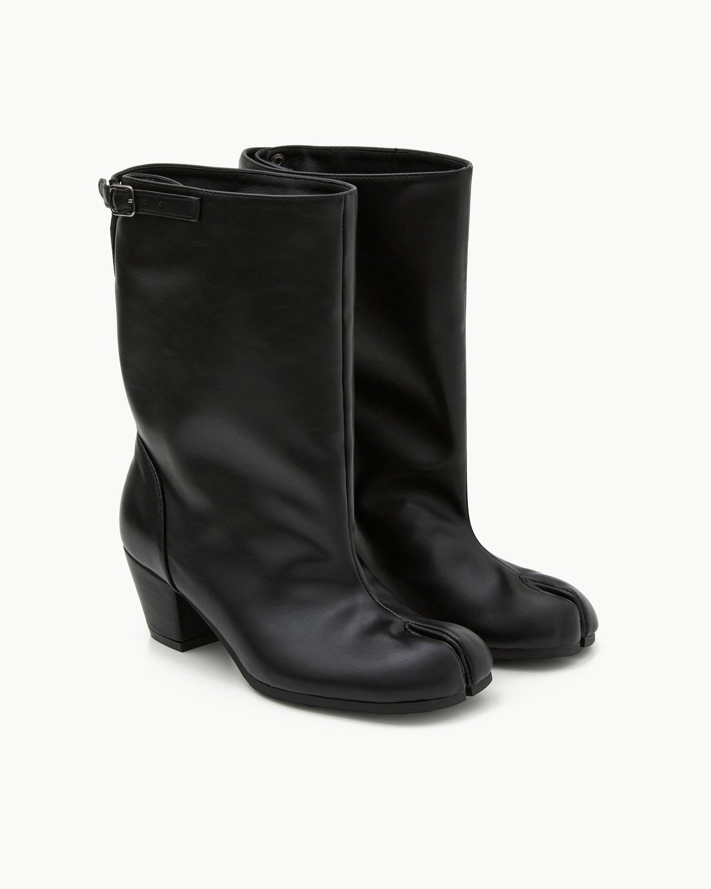 (韓國代購)PAES Wide Buckle Tabi Boots( Black)(230-250)《官方26/9後出貨》