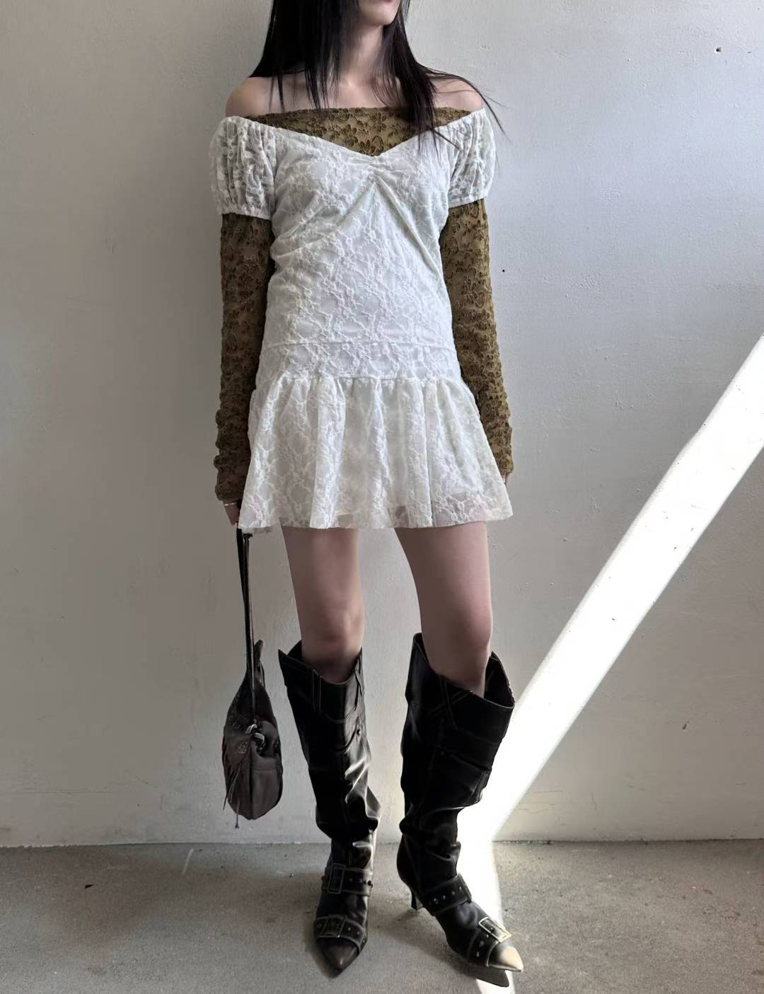 lace dress(ivory)