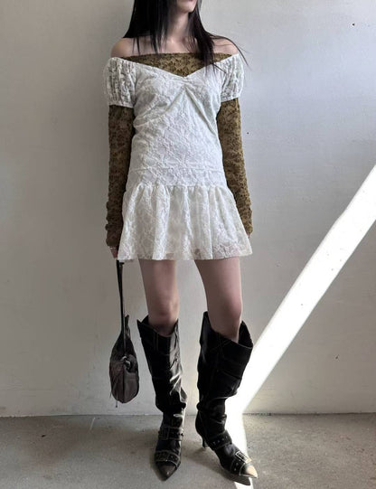 lace dress(ivory)