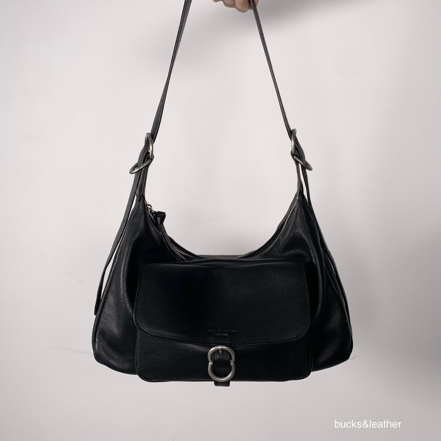 韓國代購：bucks & leather hobo bag