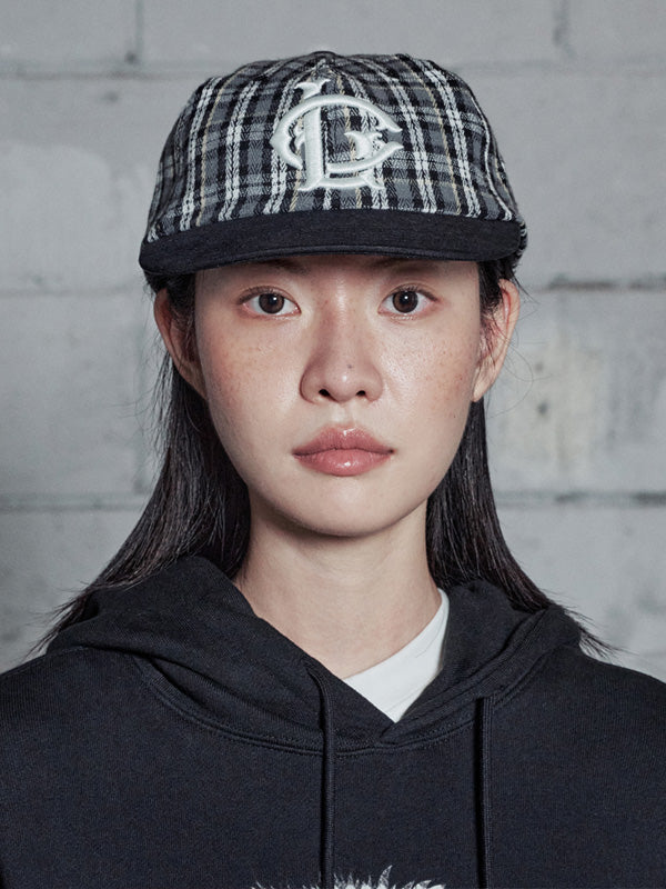 （韓國代購）LSC LC LOGO CAP (STRIPE/CHECK BLACK)<Black Friday~26 Nov>