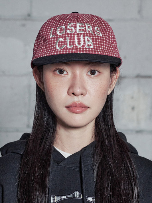 （韓國代購） LSC WASHED LOGO CAP (CHECK/BLACK/NAVY)