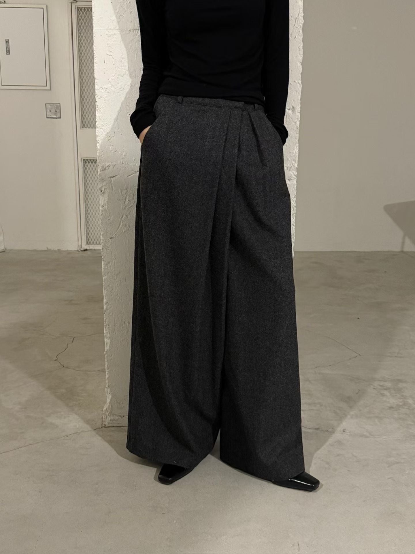 wool wide pants (PRE-ORDER)