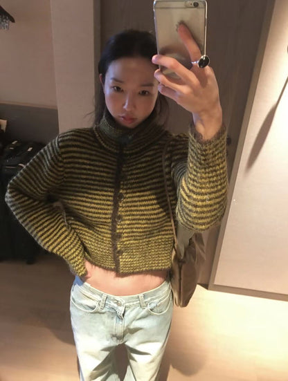 striped knit top (PRE-ORDER)