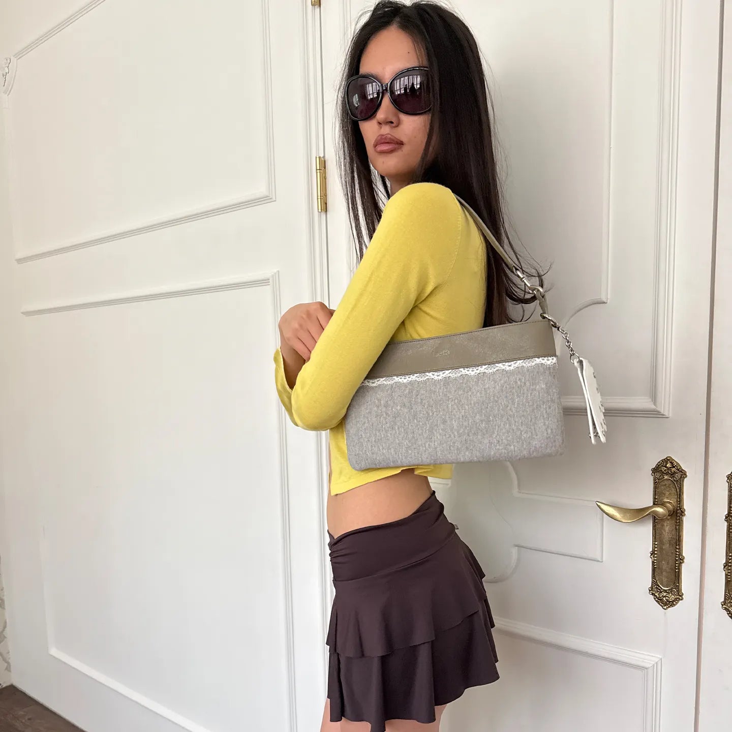 (韓國代購) HIETA Iris Bag (light khaki/mint/camo/black/powder pink)