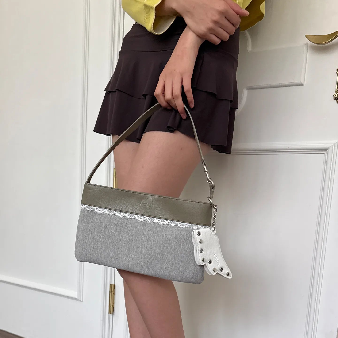 (韓國代購) HIETA Iris Bag (light khaki/mint/camo/black/powder pink)