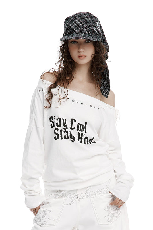 （韓國代購）ROUGHNECK  Slay Off-Sholder Top White（官方10/11後出貨）