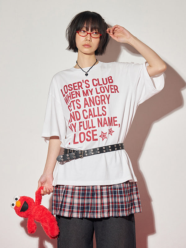 (韓國代購) LOSERSCLUB LSC SLOGAN TEE (WHITE)