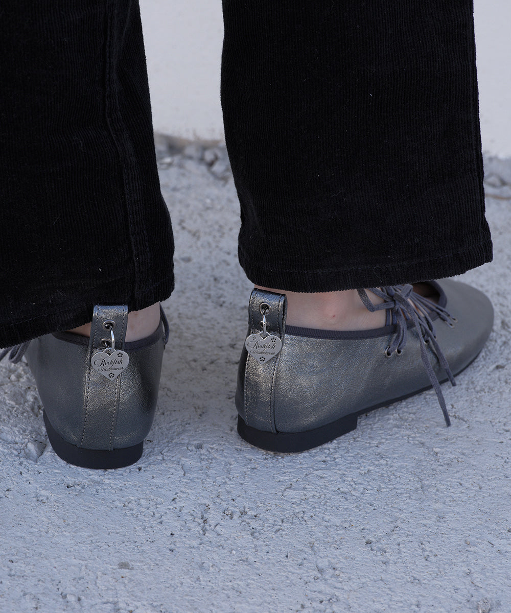 （代購）rockfish weatherwear bella laceup flats-NICKEL（230-260）