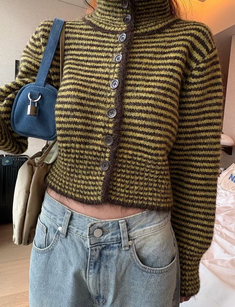 striped knit top (PRE-ORDER)