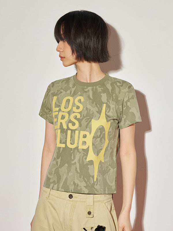 (韓國代購) LOSERSCLUB LSC LOGO TEE WOMAN (CAMO)