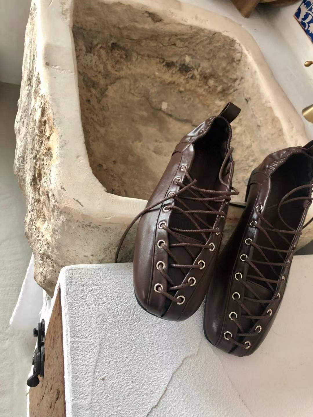 lace up ballet flats (230-250)