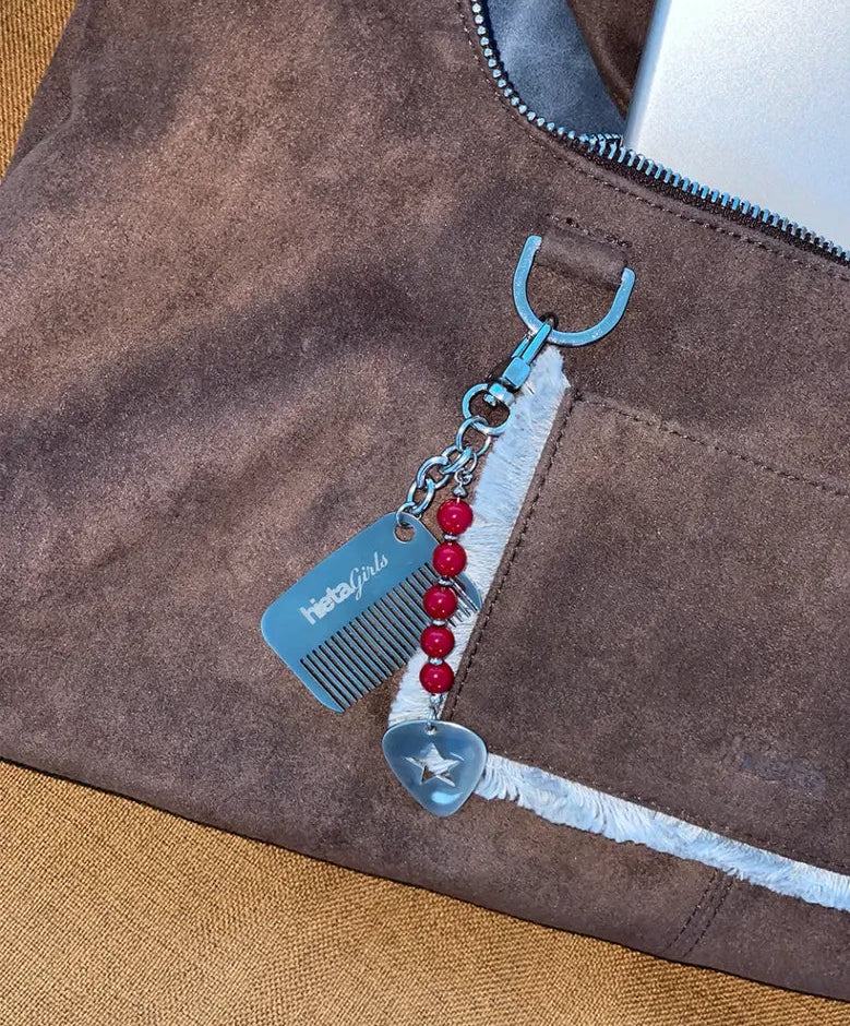 (韓國代購) HIETA clarissa keyring(red/mint)