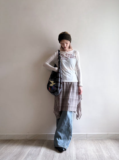 letter tee(ivory/black) (現貨)