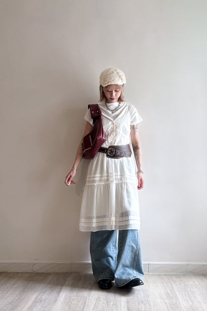 turtle neck tee(white/green) (現貨)