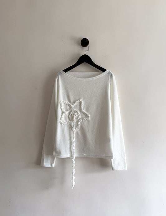 star knit top (ivory) 現貨