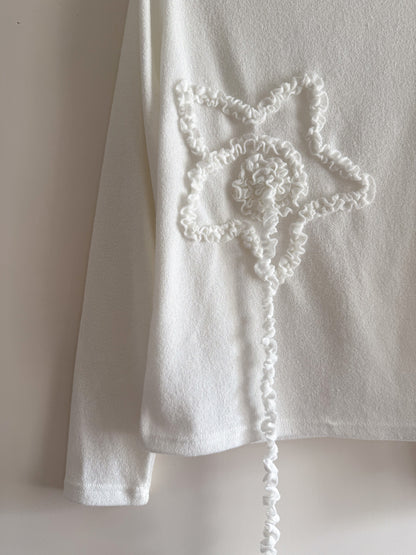 star knit top (ivory)